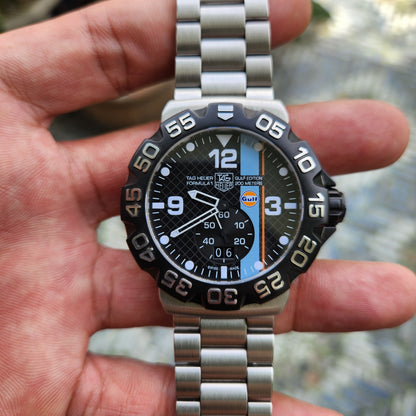 Tag Heuer F1 Grande Date Gulf Edition 44mm - Complete Set