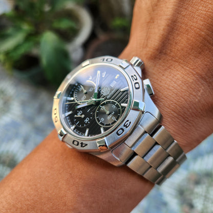 Tag Heuer Aquaracer Chronograph Calibre 16 Black Dial 43mm