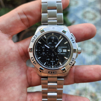 Tag Heuer Aquaracer Chronograph Calibre 16 Black Dial 43mm