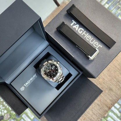 Tag Heuer Aquaracer Chronograph Calibre 16 Black Dial 43mm