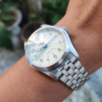 Seiko 5 Sports 'Laurel' Limited Edition 110th Anniversary 38mm Off-White Dial - Complete Set