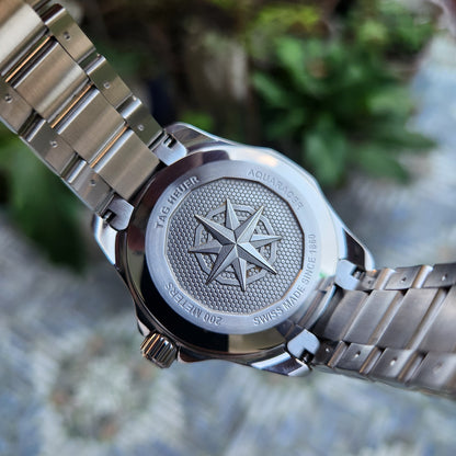 Tag Heuer Aquaracer Professional 200 Silver Sunray Brushed Dial 40mm - Complete Set