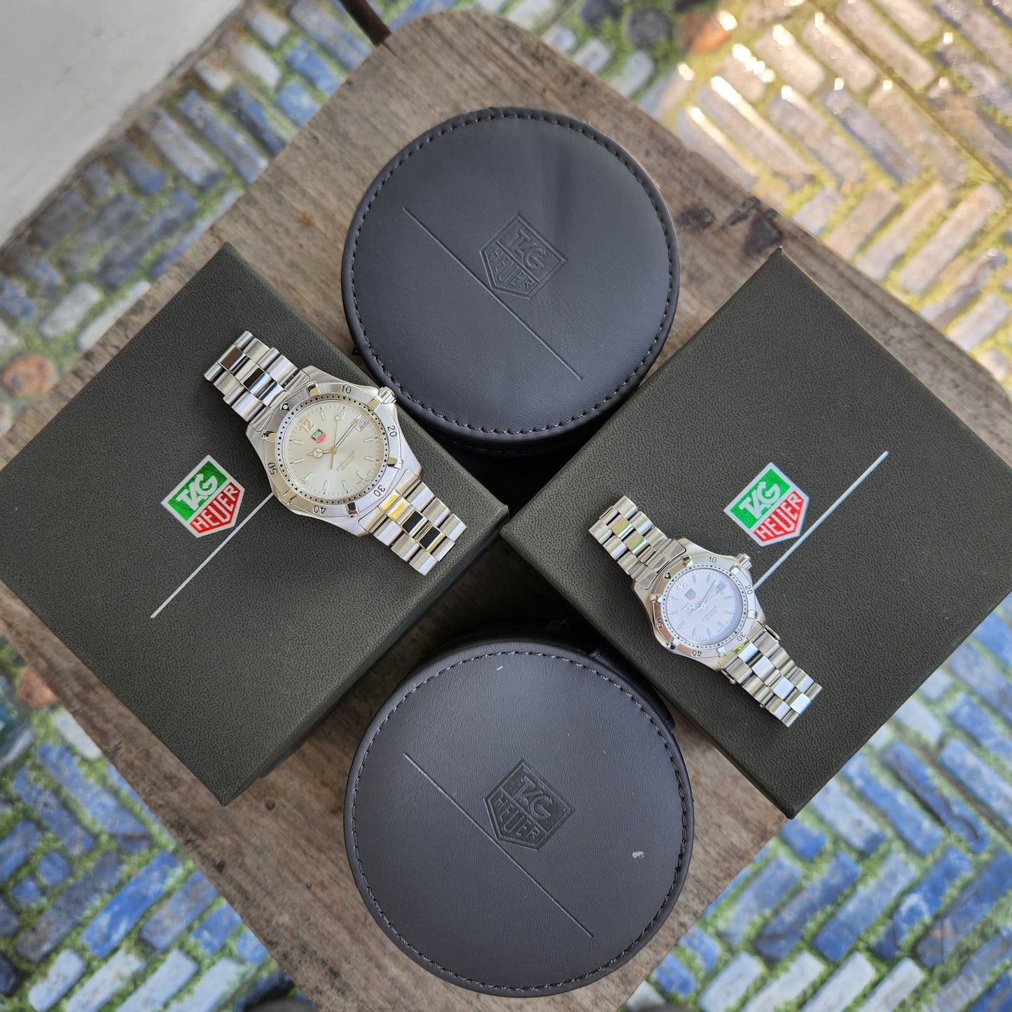 Tag Heuer Vintage Professional His and Her - Silver Dial