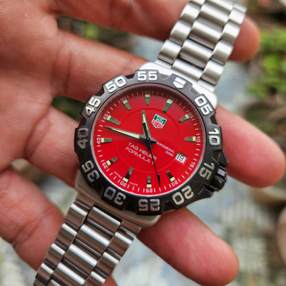 Tag Heuer F1 Red Dial 41mm - Complete Set