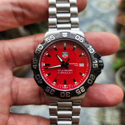 Tag Heuer F1 Red Dial 41mm - Complete Set