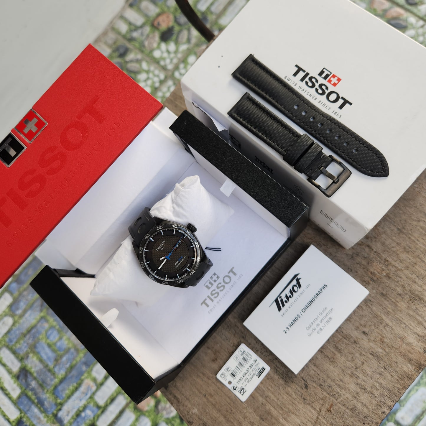 Tissot PRS 516 Powermatic 80 PVD Black Carbon Bezel and Dial 42mm