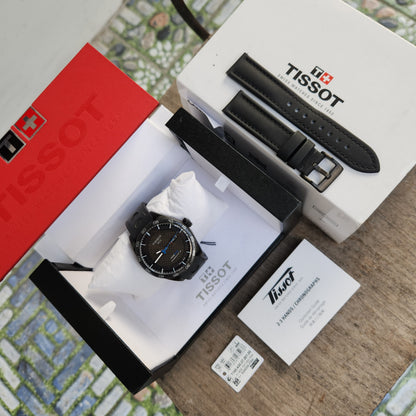 Tissot PRS 516 Powermatic 80 PVD Black Carbon Bezel and Dial 42mm