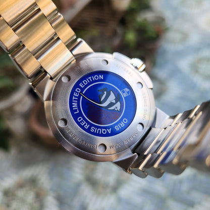 Oris Aquis Red Sea Limited Edition Ceramic Bezel with White/Red Accents in Grey Dial 43mm - Complete Set