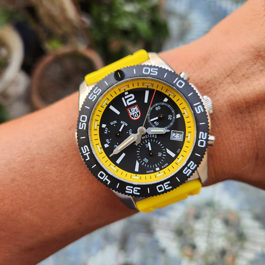 Luminox Pacific Diver Carbonox Chronograph 44mm Yellow Accent Dial - Complete Set (Brand New)