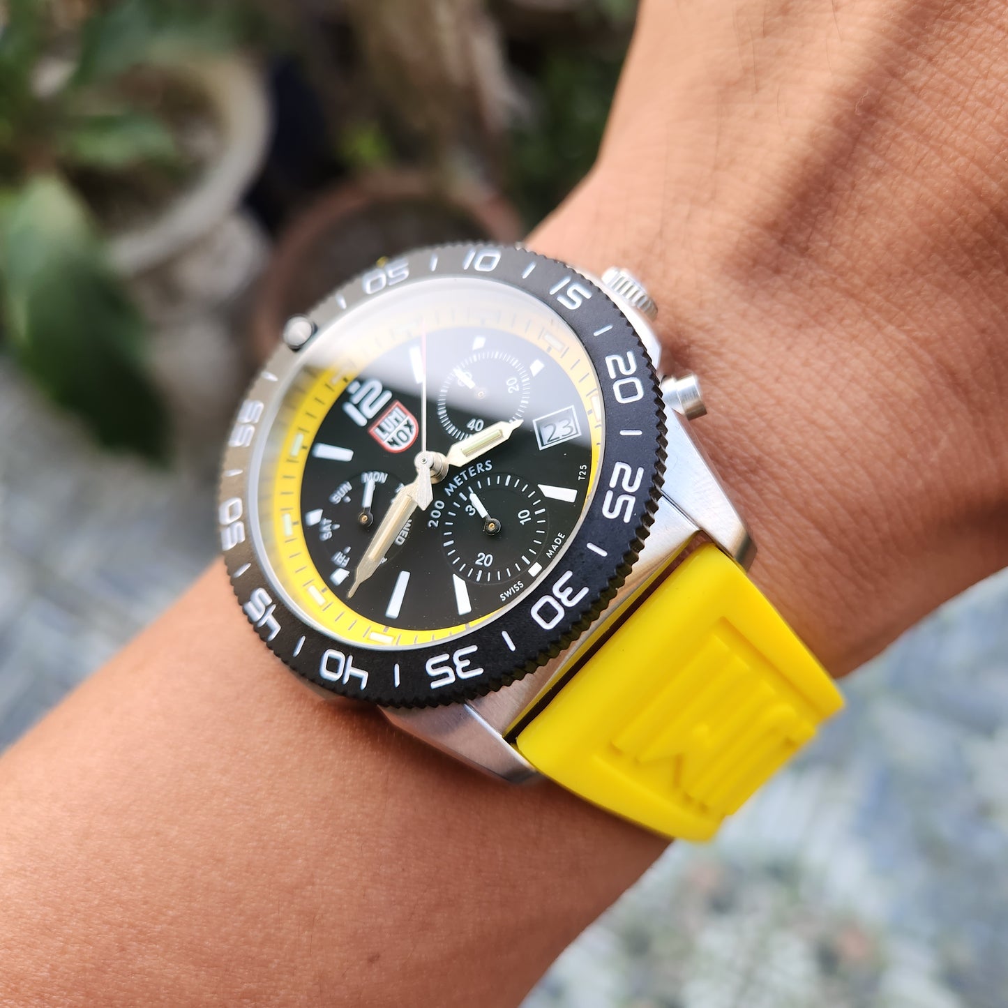 Luminox Pacific Diver Carbonox Chronograph 44mm Yellow Accent Dial - Complete Set (Brand New)