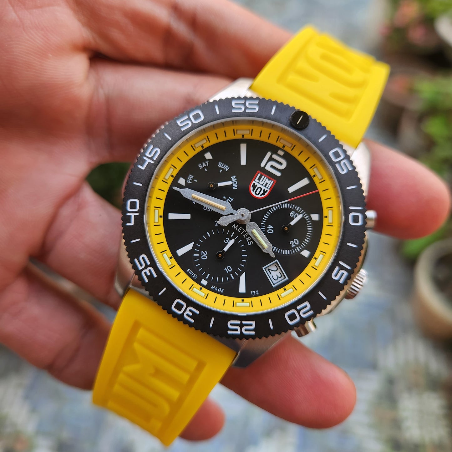 Luminox Pacific Diver Carbonox Chronograph 44mm Yellow Accent Dial - Complete Set (Brand New)