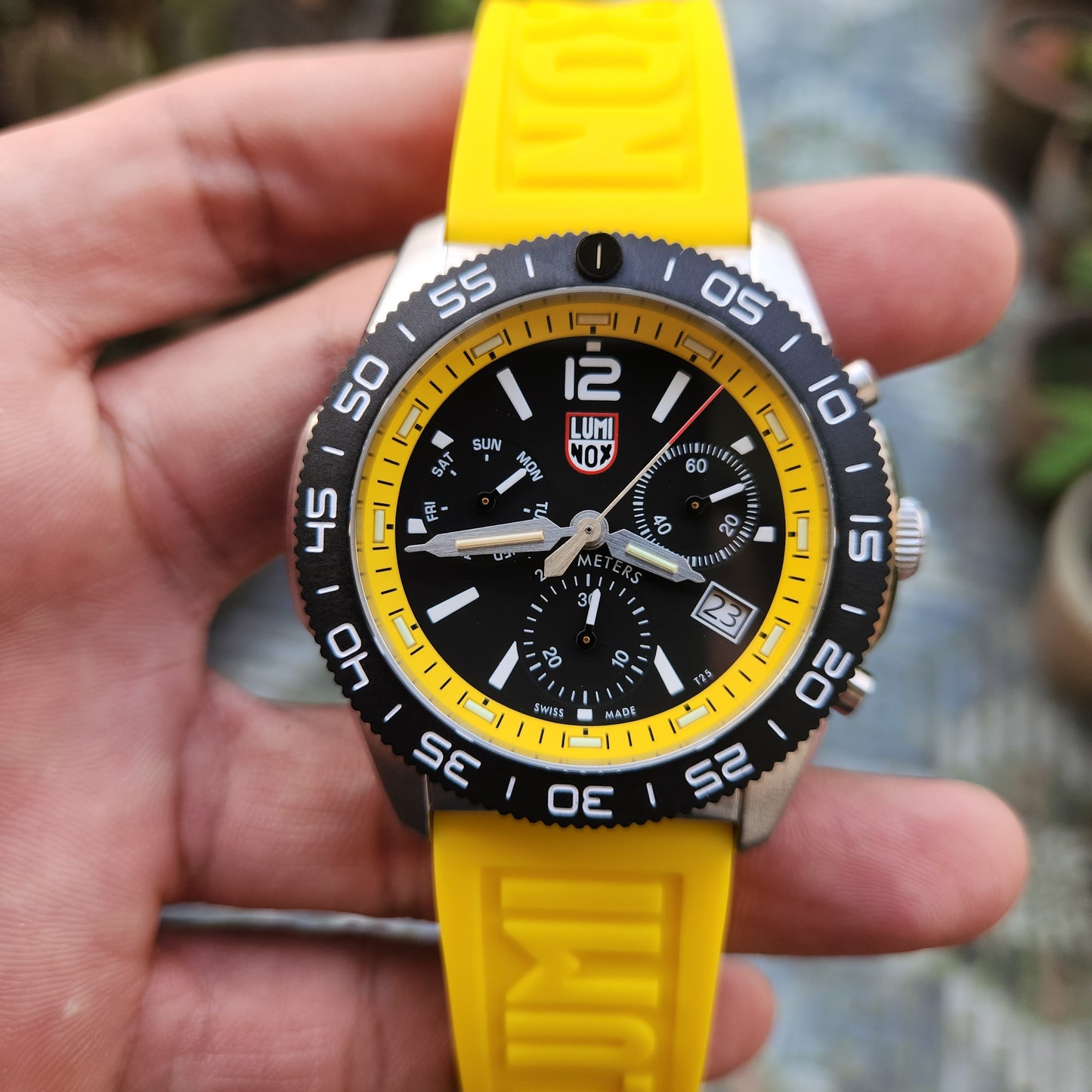 Luminox Pacific Diver Carbonox Chronograph 44mm Yellow Accent Dial - Complete Set (Brand New)