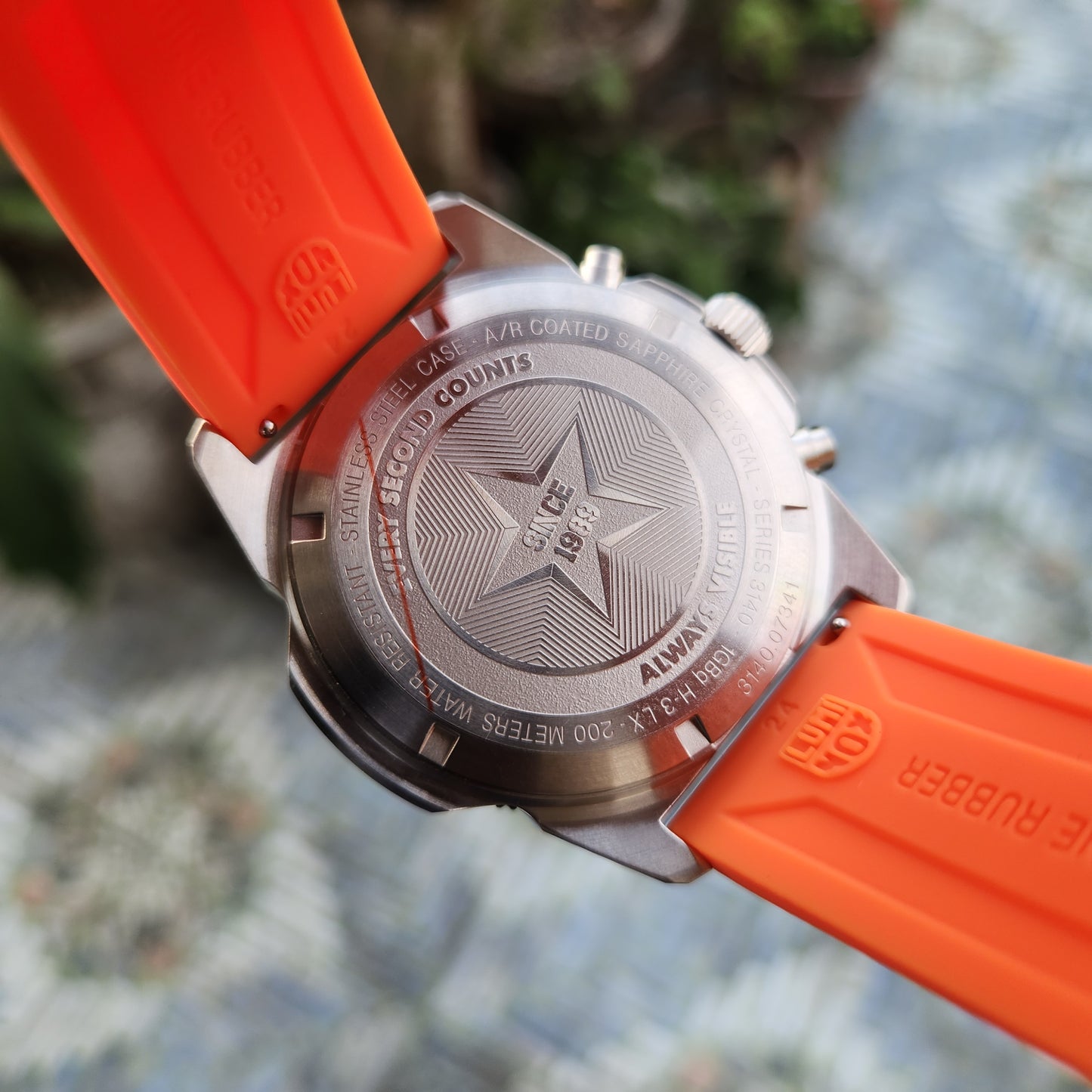 Luminox Pacific Diver Carbonox Chronograph 44mm Orange Accent Dial - Complete Set (Brand New)