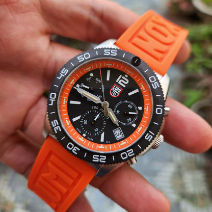 Luminox Pacific Diver Carbonox Chronograph 44mm Orange Accent Dial - Complete Set (Brand New)