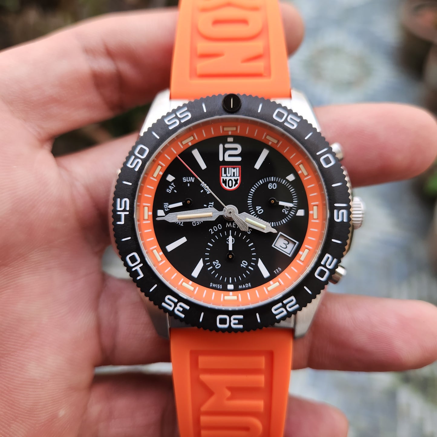 Luminox Pacific Diver Carbonox Chronograph 44mm Orange Accent Dial - Complete Set (Brand New)