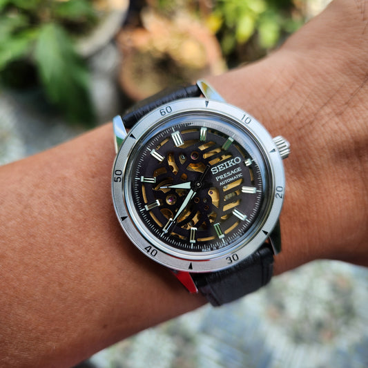 Seiko Presage Skeleton Dial 39.5mm - Complete Set (Brand New)