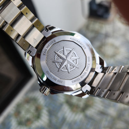Tag Heuer Aquaracer Professional 200 Date Calibre 5 Smokey Green Sunray Dial 40mm - Complete Set