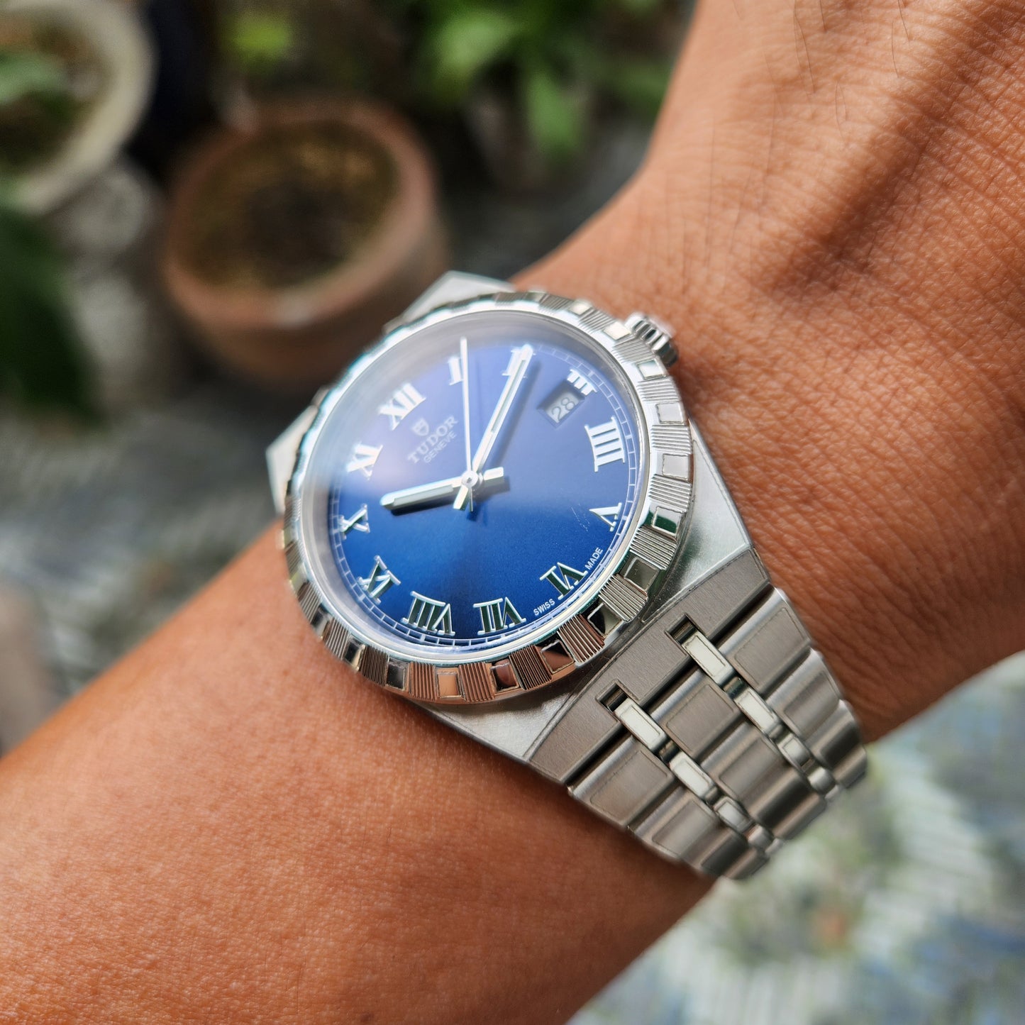 Tudor Royal Chronometer 38mm Sunray Blue Dial - Complete Set