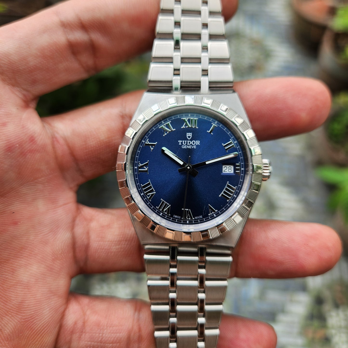 Tudor Royal Chronometer 38mm Sunray Blue Dial - Complete Set