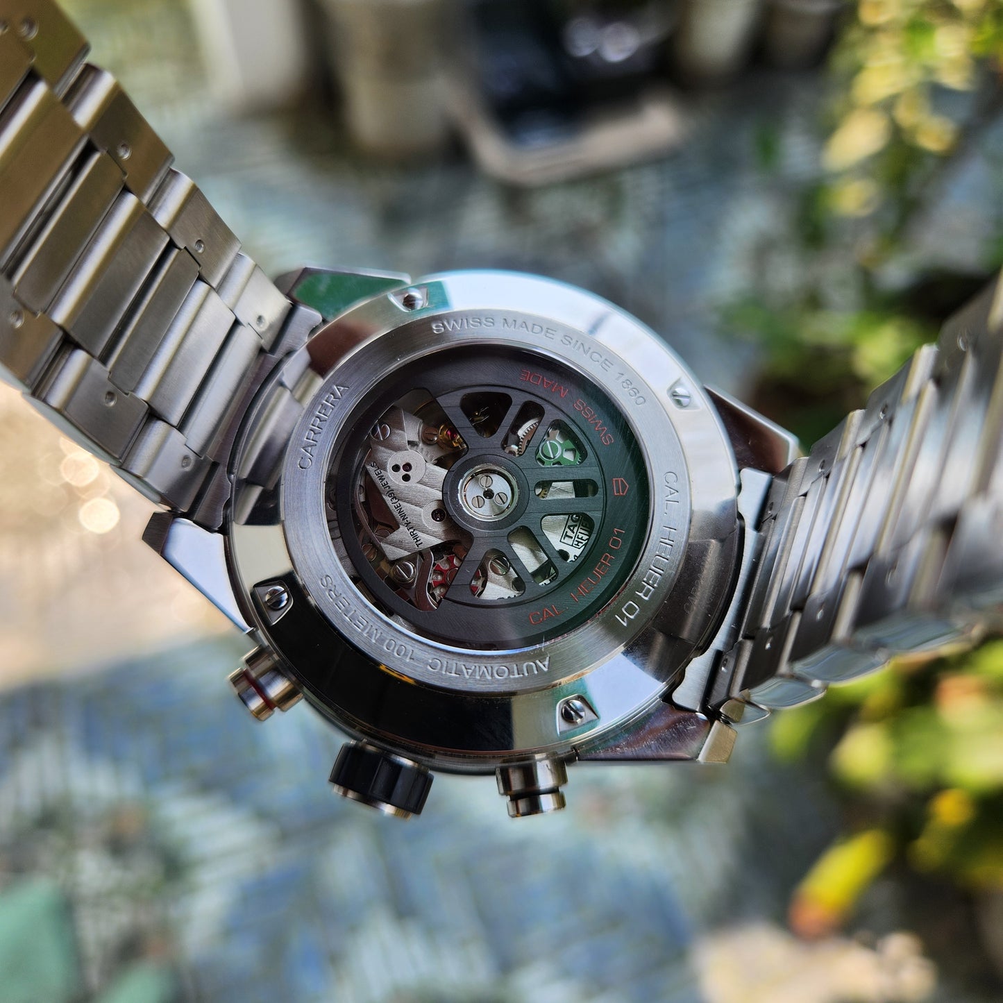 Tag Heuer Carrera Heuer 01 Chronograph Black Ceramic Bezel in Skeleton Dial 43mm - Complete Set