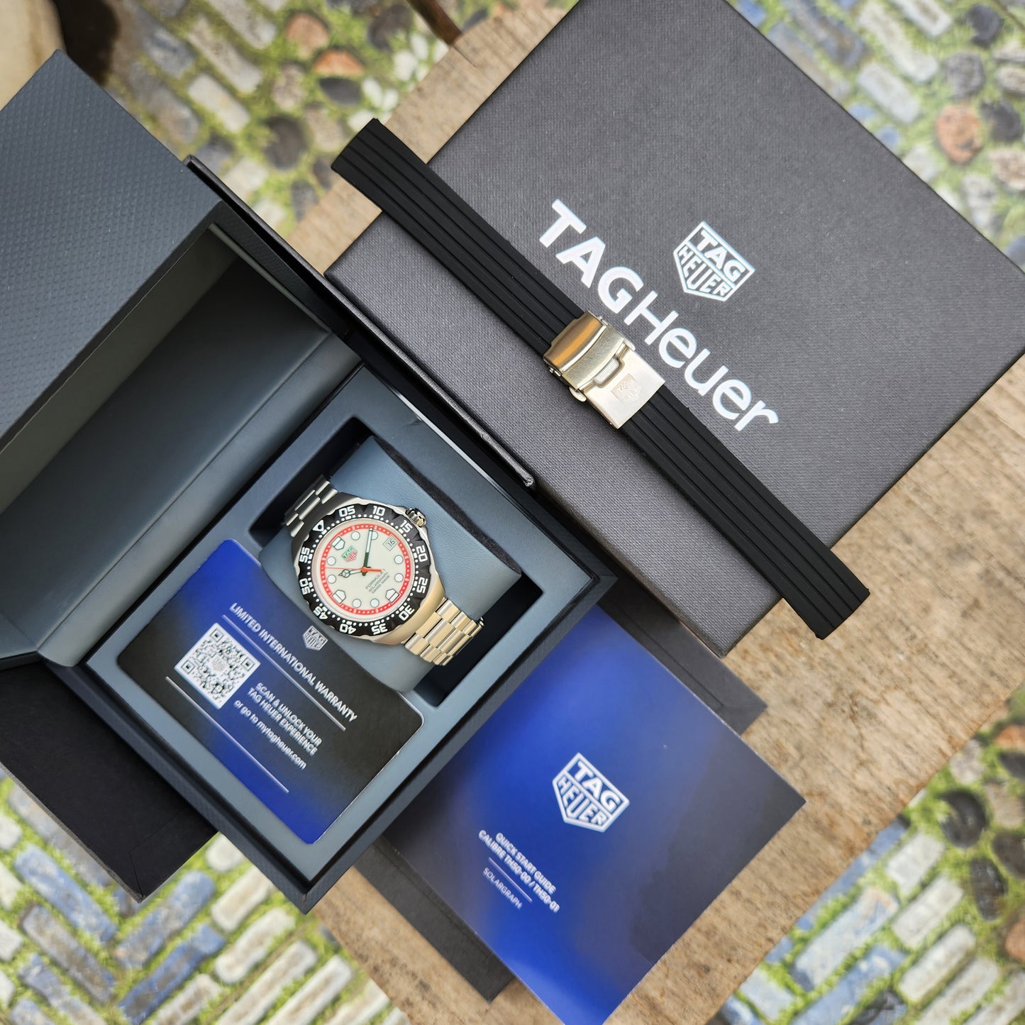 Tag Heuer F1 SolarGraph White Dial 38mm - Complete Set (Brand New)