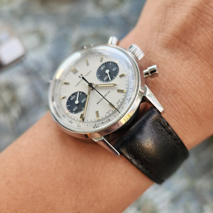 Hamilton American Classic Intra-Matic Chronograph H in Off-White Dial 40mm - Complete Set