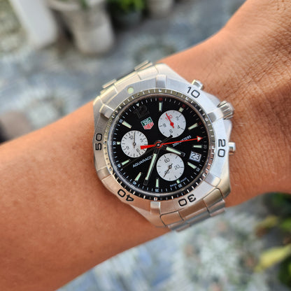 Tag Heuer Aquaracer Chronograph Black Dial 41mm