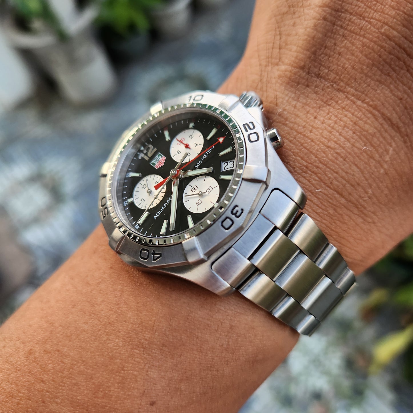 Tag Heuer Aquaracer Chronograph Black Dial 41mm