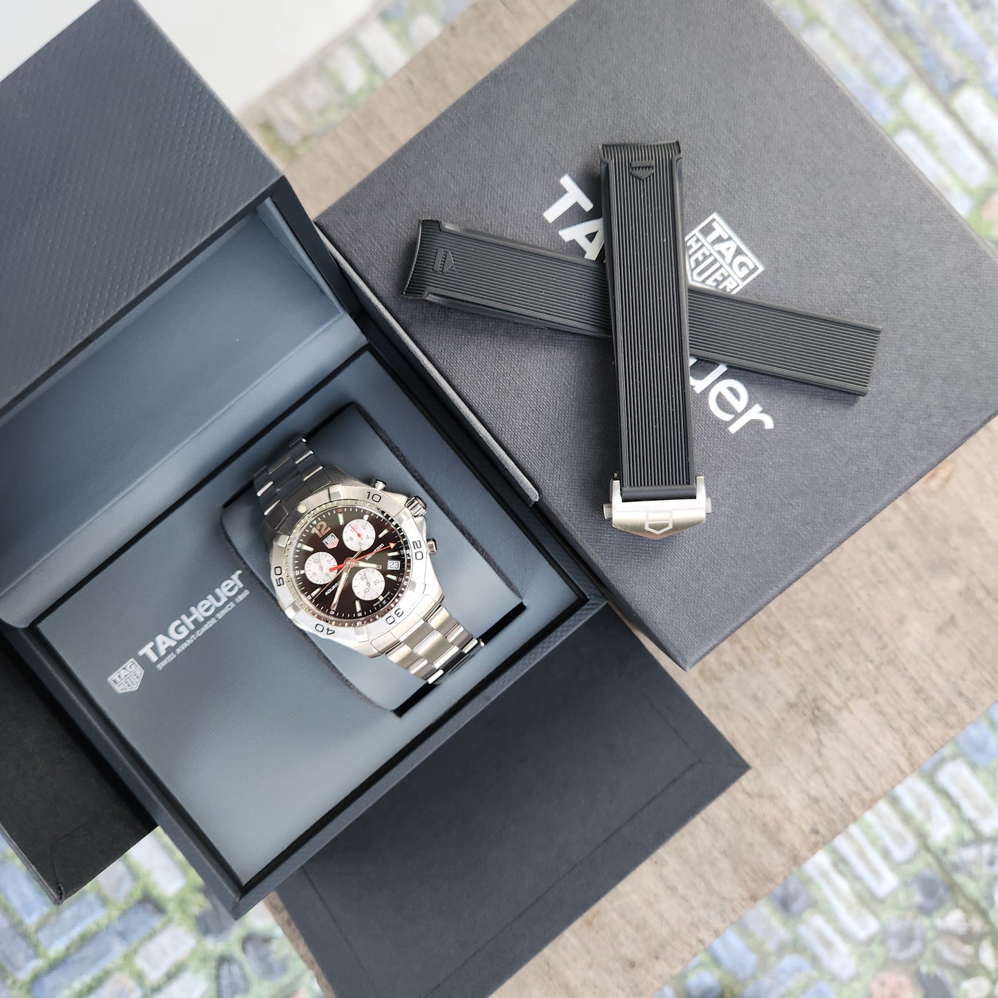 Tag Heuer Aquaracer Chronograph Black Dial 41mm