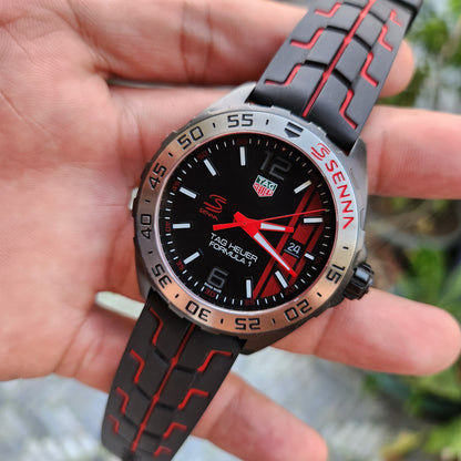 Tag Heuer F1 Ayrton Senna Special Edition PVD Black Dial 43mm - Complete Set