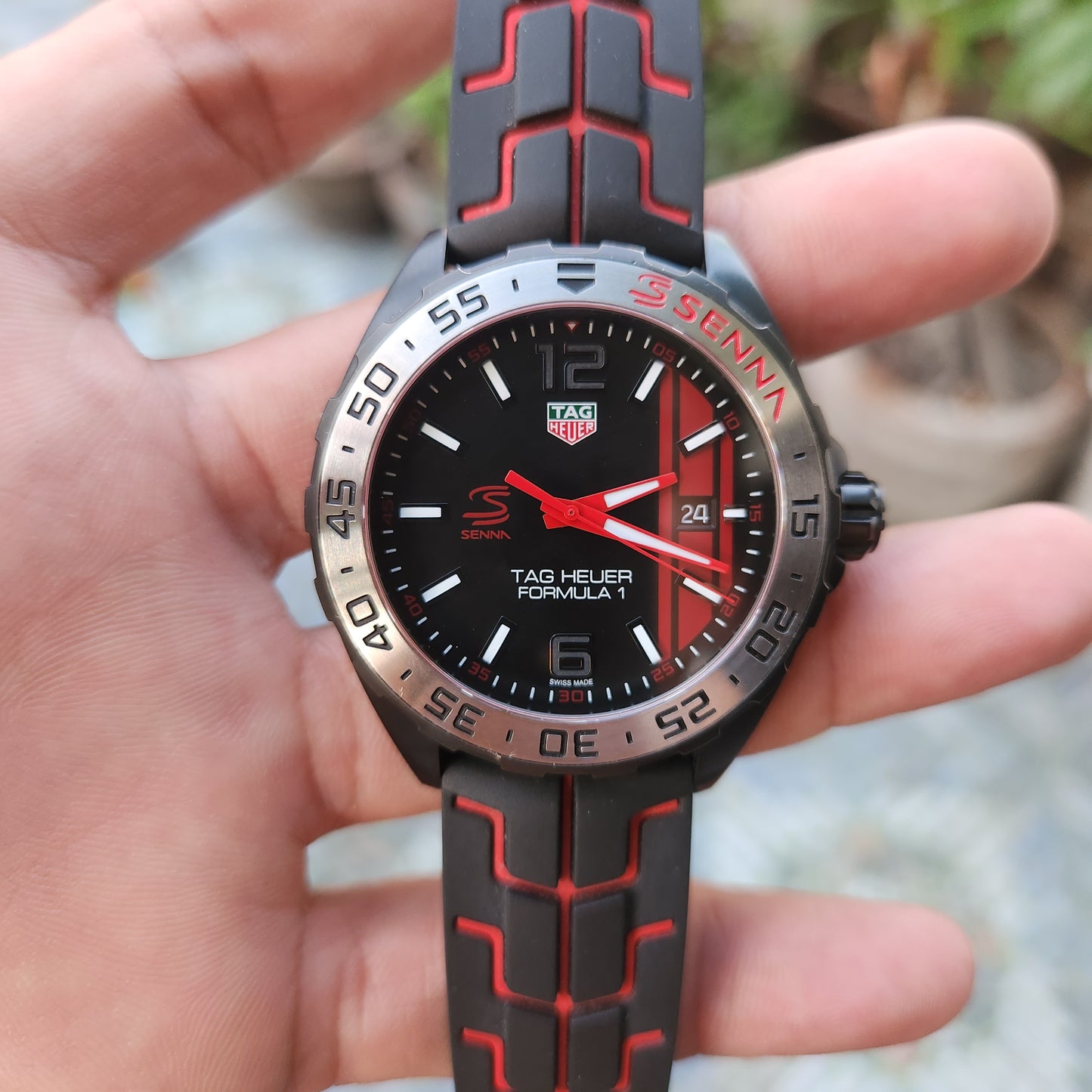 Tag Heuer F1 Ayrton Senna Special Edition PVD Black Dial 43mm - Complete Set