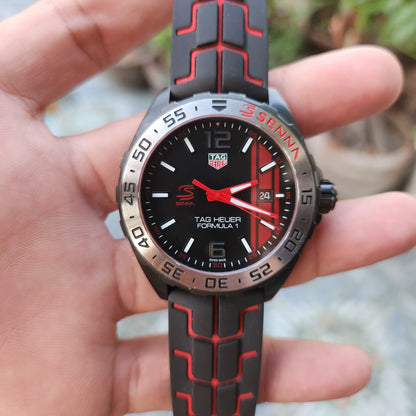 Tag Heuer F1 Ayrton Senna Special Edition PVD Black Dial 43mm - Complete Set