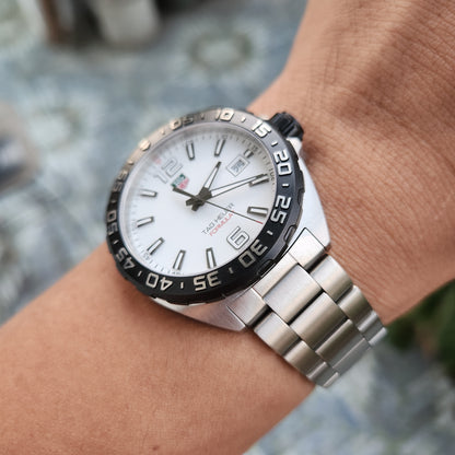 Tag Heuer F1 Black PVD bezel in White Dial 41mm - Complete Set