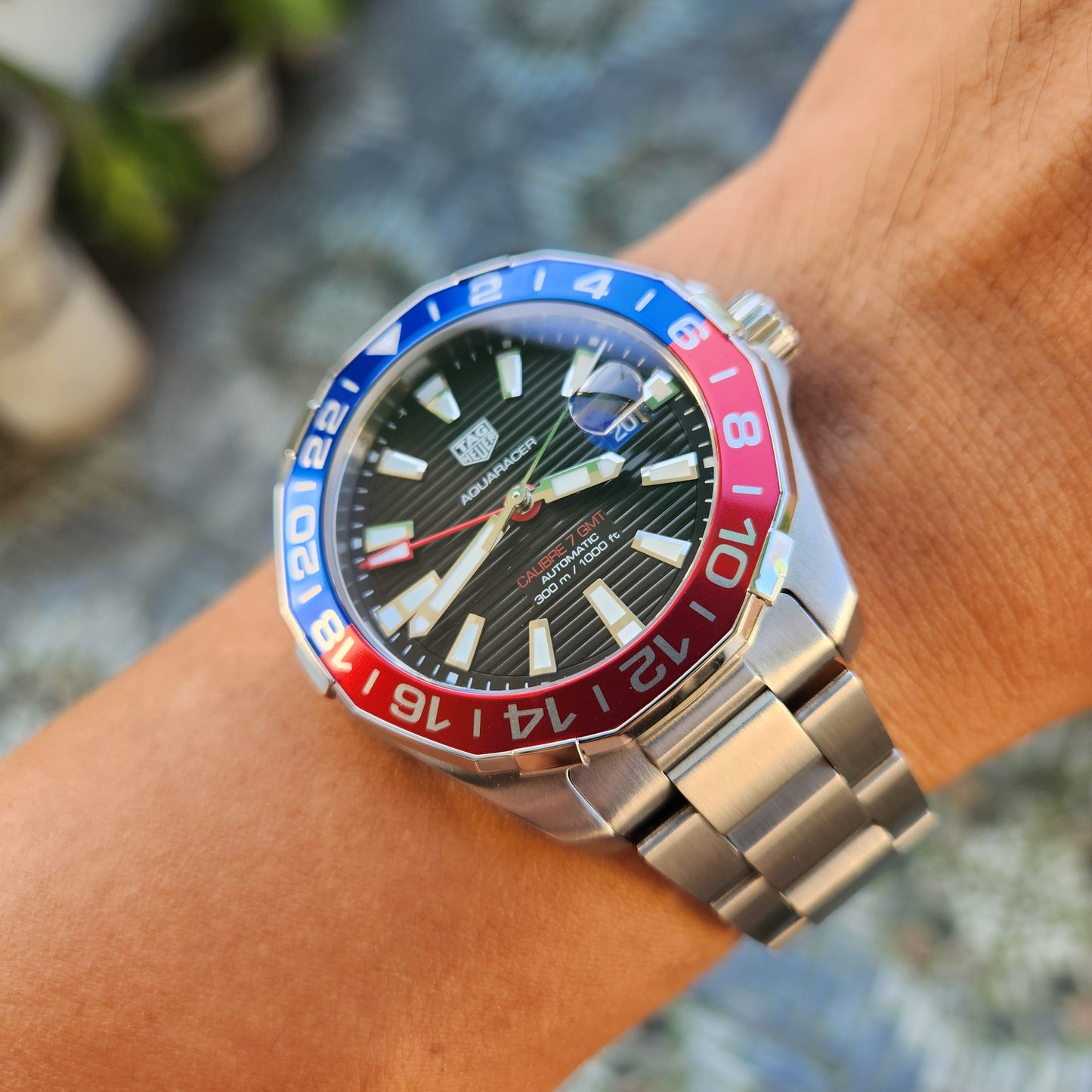 Tag Heuer Aquaracer Calibre 7 GMT 'Pepsi' 43mm