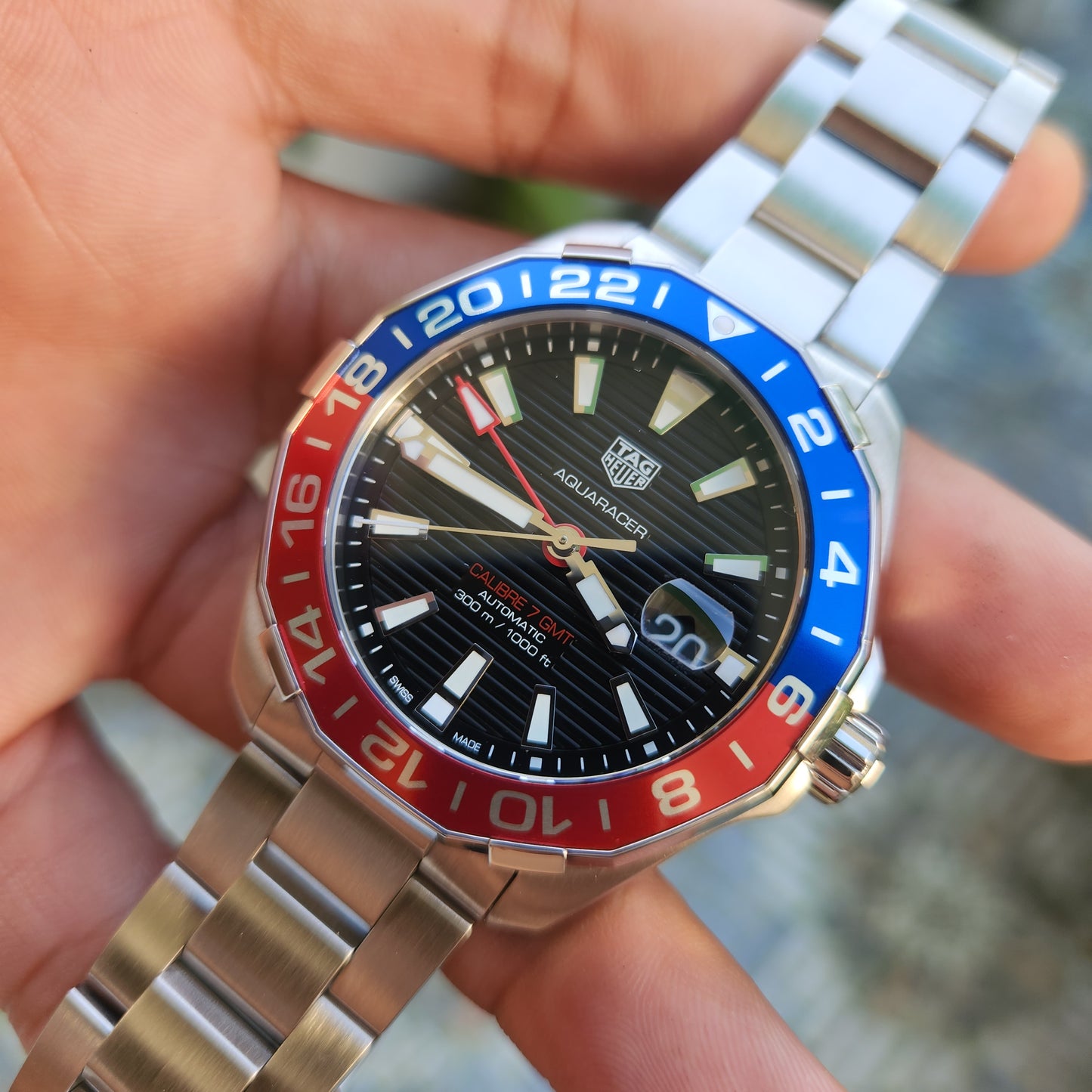 Tag Heuer Aquaracer Calibre 7 GMT 'Pepsi' 43mm