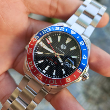 Tag Heuer Aquaracer Calibre 7 GMT 'Pepsi' 43mm