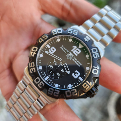 Tag Heuer F1 Grande Date Black Dial 44mm