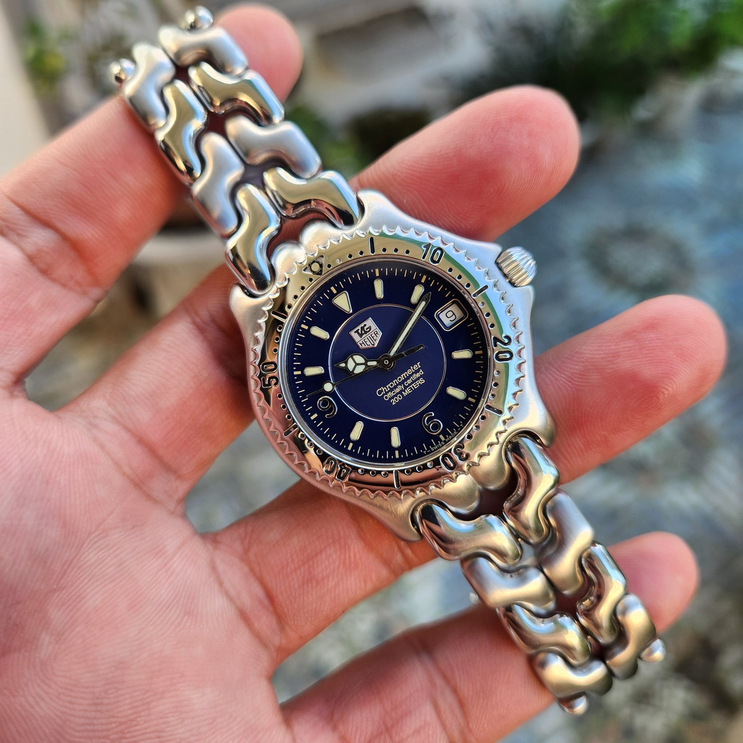Tag Heuer Link S/EL Chronometer Vintage Automaticn in Blue Dial 38mm
