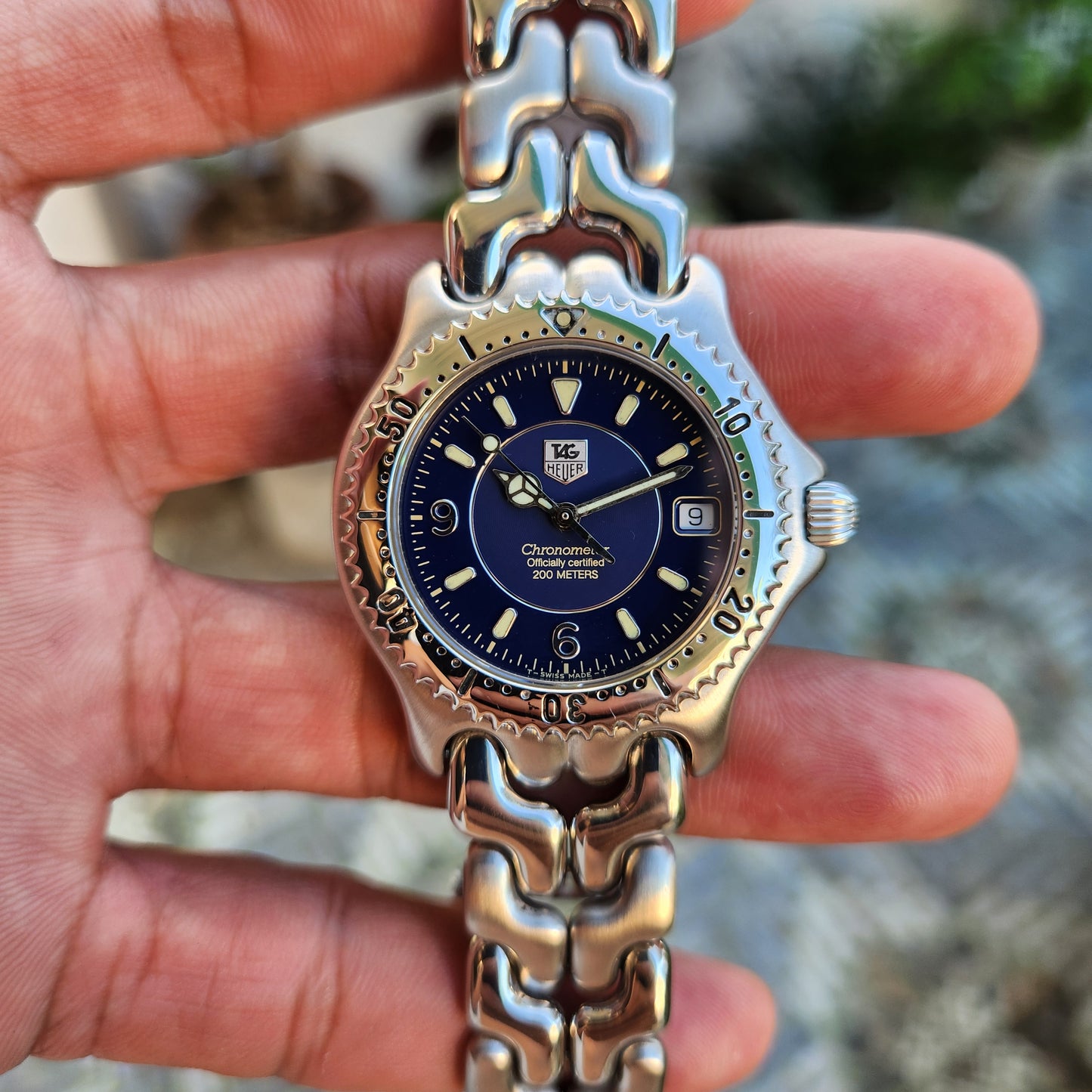 Tag Heuer Link S/EL Chronometer Vintage Automaticn in Blue Dial 38mm