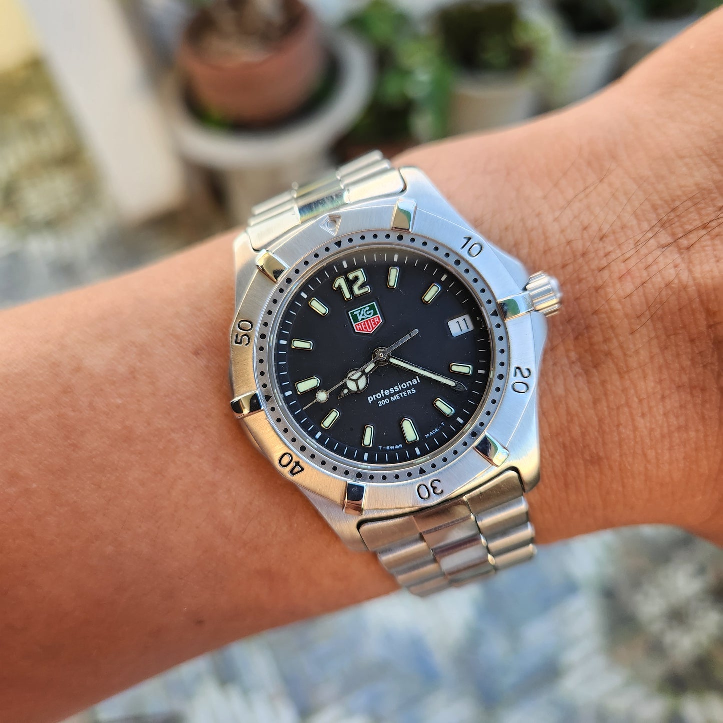 Tag Heuer Professional Vintage in Black Dial 38mm
