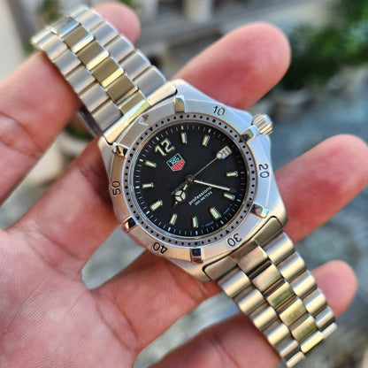 Tag Heuer Professional Vintage in Black Dial 38mm