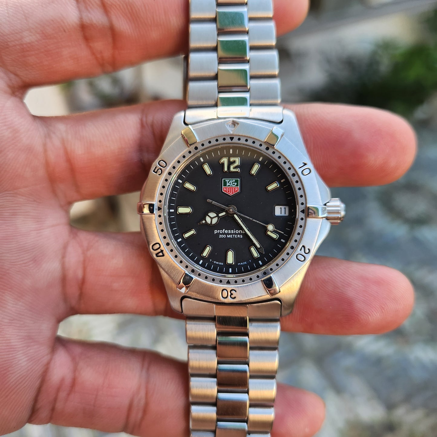 Tag Heuer Professional Vintage in Black Dial 38mm