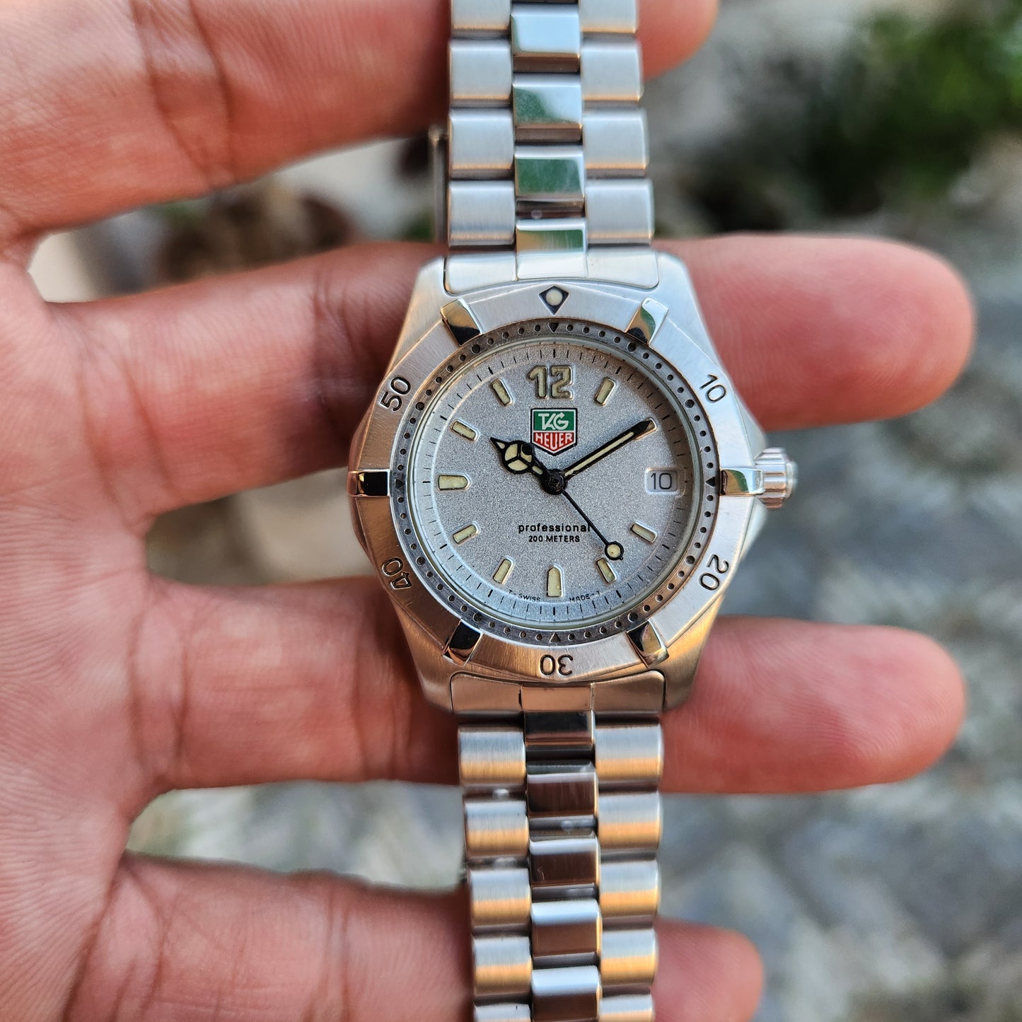 Tag Heuer Professional Midsize Vintage in Grey Dial 36mm