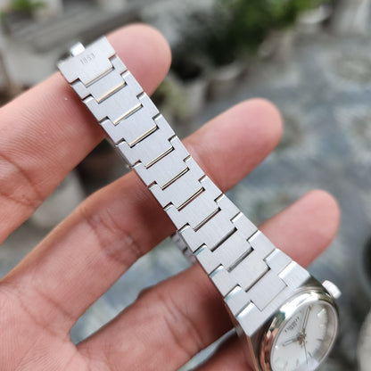 Tissot PRX Ladies in White Mother of Pearl Dial 25mm - Complete Set