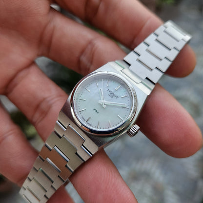 Tissot PRX Ladies in White Mother of Pearl Dial 25mm - Complete Set