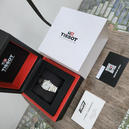 Tissot PRX Ladies in White Mother of Pearl Dial 25mm - Complete Set