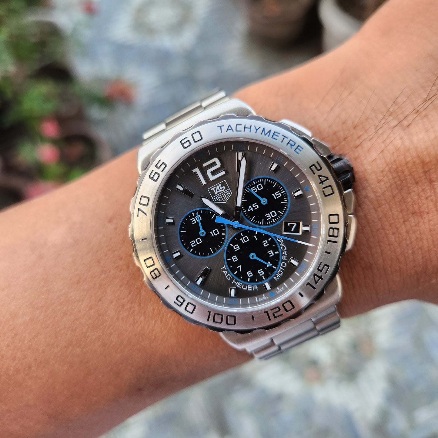 Tag Heuer F1 Chronograph FIM Moto Racing Edition Anthracite Grey Dial 42mm - Complete Set
