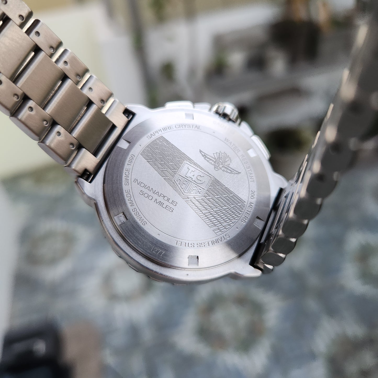 Tag Heuer F1 Chronograph INDY 500 Anthracite Sunray Grey Dial 42mm