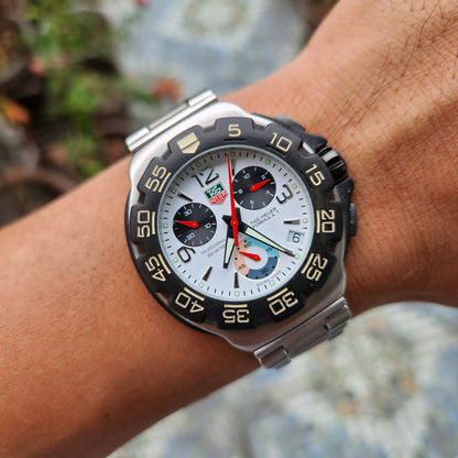 Tag Heuer F1 Chronograph White Dial 40mm