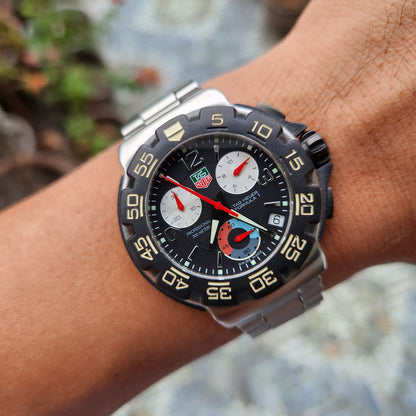 Tag Heuer F1 Chronograph 40mm Black Dial